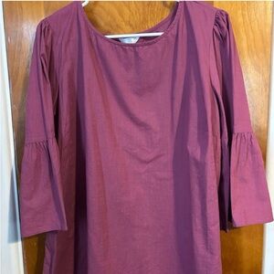 Purple Bell Sleeve Top